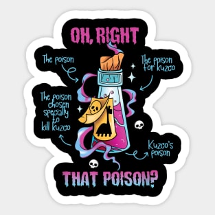 Vintage Funny Drink Me Oh Right That Poison-Llama Halloween Sticker